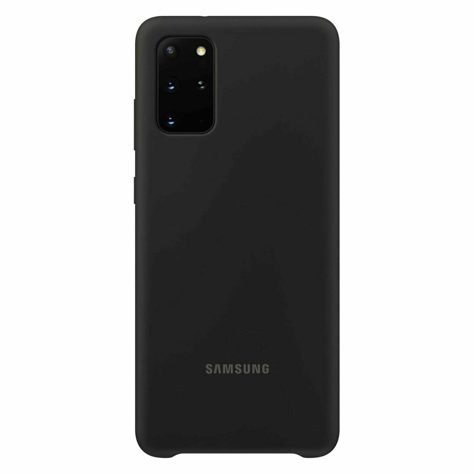 Чехол Samsung Galaxy S20 Plus SM-G985 Silicone Cover Black Силикон Черный - фото 4