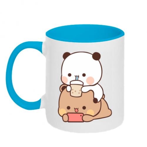 Чашка керамічна двоколірна Сhilling Bubu and Dudu 320 мл Білий із блакитним (15760551-33-193866) - фото 1 Чашка керамічна двоколірна Сhilling Bubu and Dudu 320 мл Білий із блакитним (15760551-33-193866) - фото 1