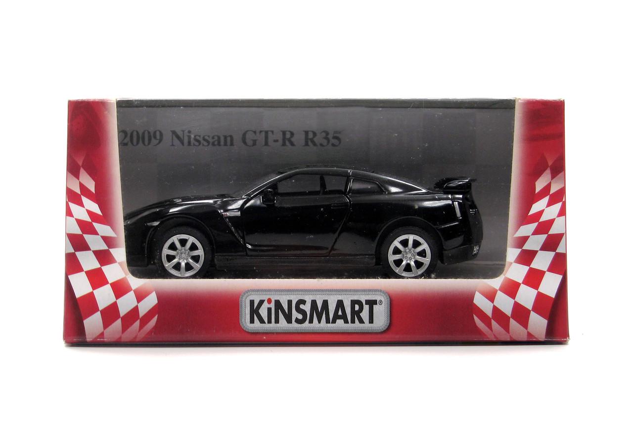 Машина металева KT5340W Nissan GT-R R35 2009 (KT5340W Black) - фото 8