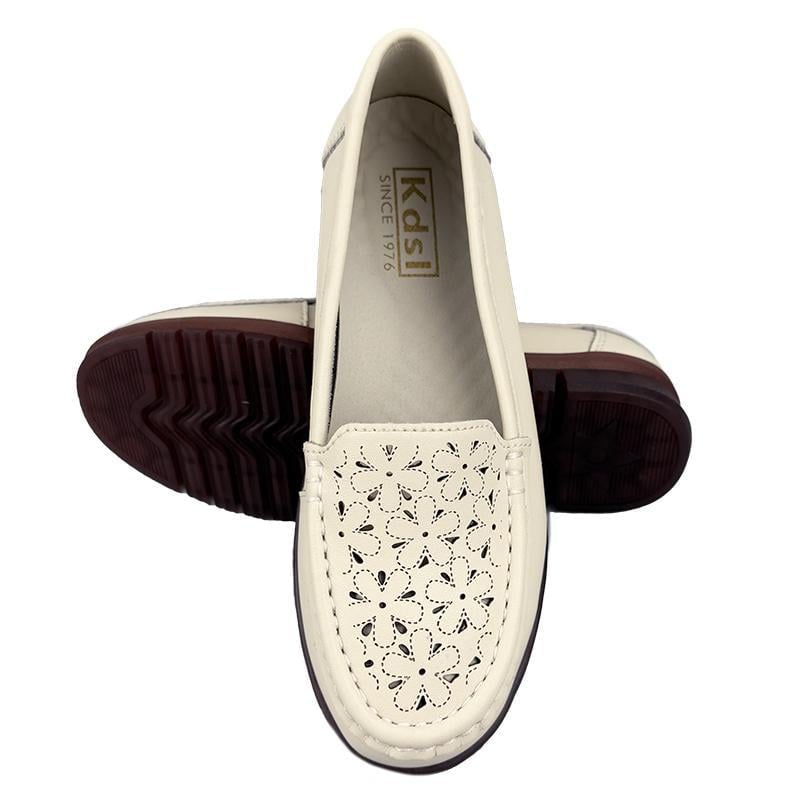 Мокасини жіночі шкіряні молочні 7086-6 p. 40 довжина в см 25,5 Мокасини жіночі шкіряні молочні 7086-6 p. 40 довжина в см 25,5