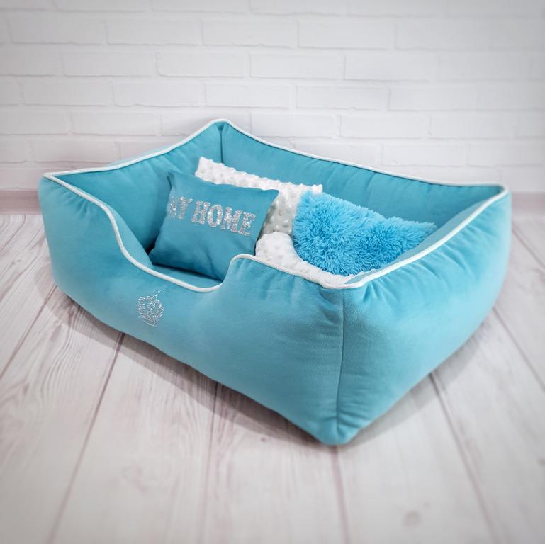 Лежанка для собак Amore mio Cane Брідж My Home до 8 кг 70х50х23 см (DB-0046)