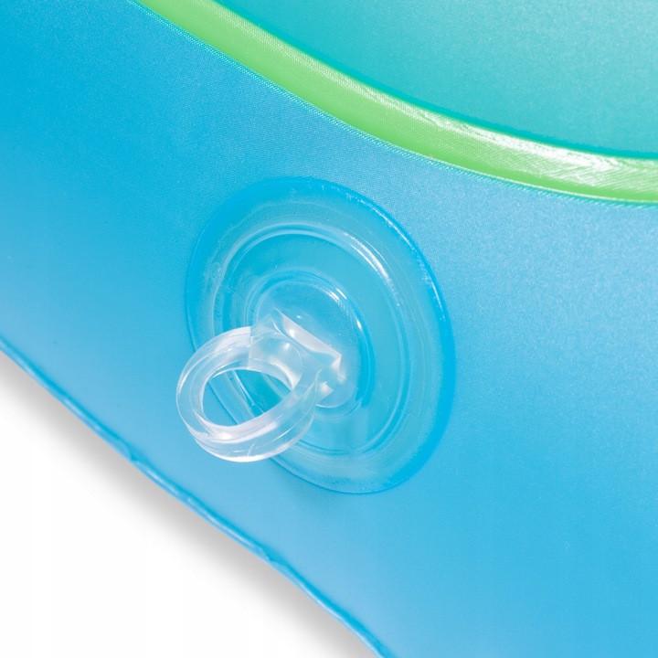 Круг надувной для плавания SwimRing с понтоном для детей с тентом Голубой (2633874444) - фото 7