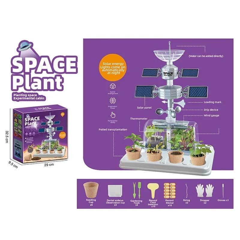 Теплица игровая 9979 A солнечные панели/горшки для растений/семена/капельный полив/инструменты для садоводства/датчик температуры (169906) - фото 3