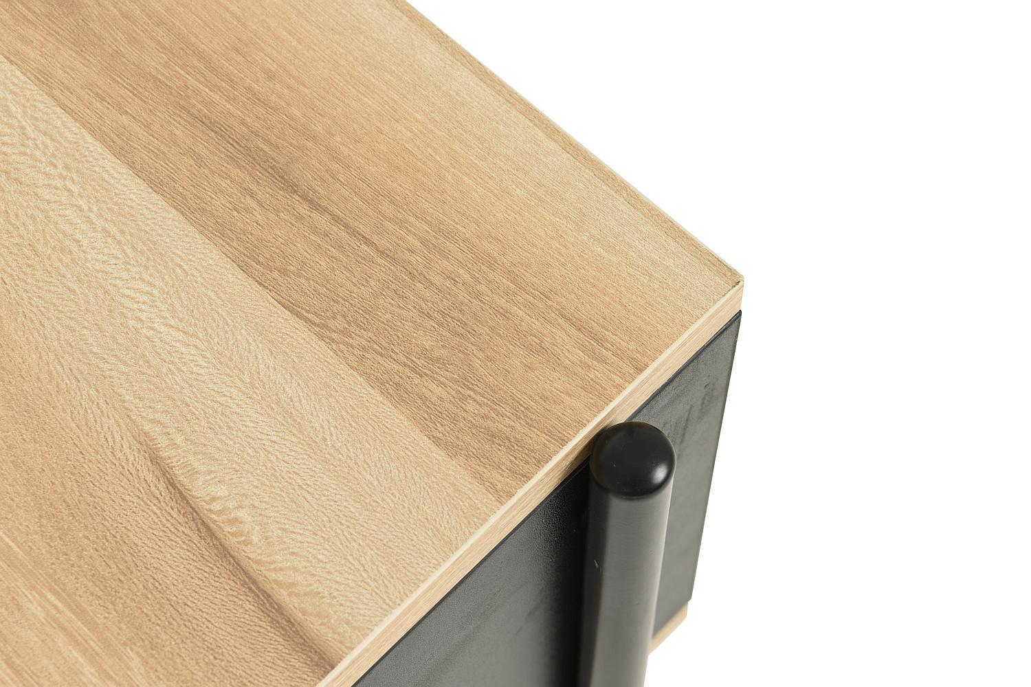 Журнальный столик Signal KARINA B 40x40x51 см Дуб/Черный матовый (KARINABDC) - фото 3 Журнальный столик Signal KARINA B 40x40x51 см Дуб/Черный матовый (KARINABDC) - фото 3