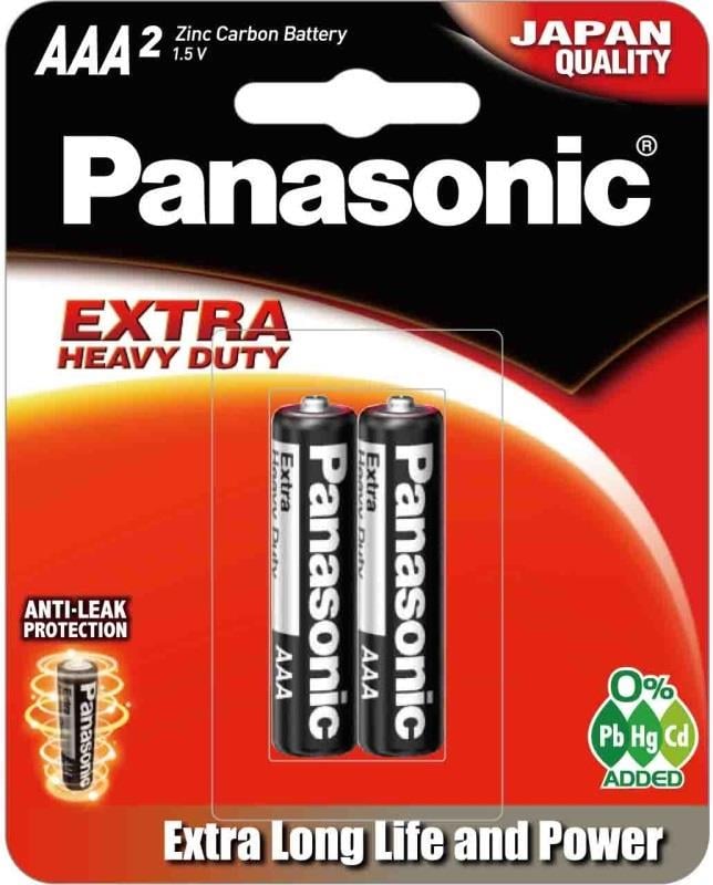 Батарейки Panasonic Extra Heavy Duty R03 1.5V Carbon Zinc 2 шт. (R03PT/2B)