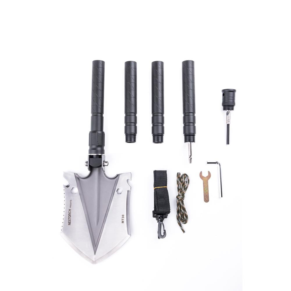 Лопата многофункциональная складная NexTool 14в1 4 секции 100 см Black (MT30) - фото 6