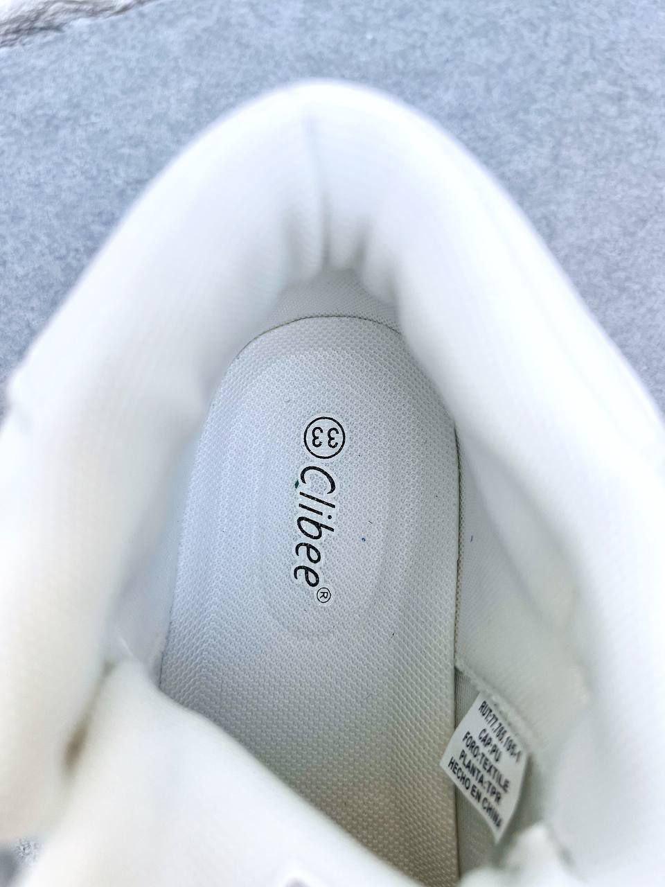 Кросівки-хайтопи унісекс Clibee 1847 р. 36 23 см Білий (1847-3) - фото 4 Кросівки-хайтопи унісекс Clibee 1847 р. 36 23 см Білий (1847-3) - фото 4
