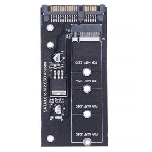 Адаптер перехідник для SSD M.2 NGFF B-Key на SATA3 до 6 Гбіт/с Black (957080) - фото 2 Адаптер перехідник для SSD M.2 NGFF B-Key на SATA3 до 6 Гбіт/с Black (957080) - фото 2