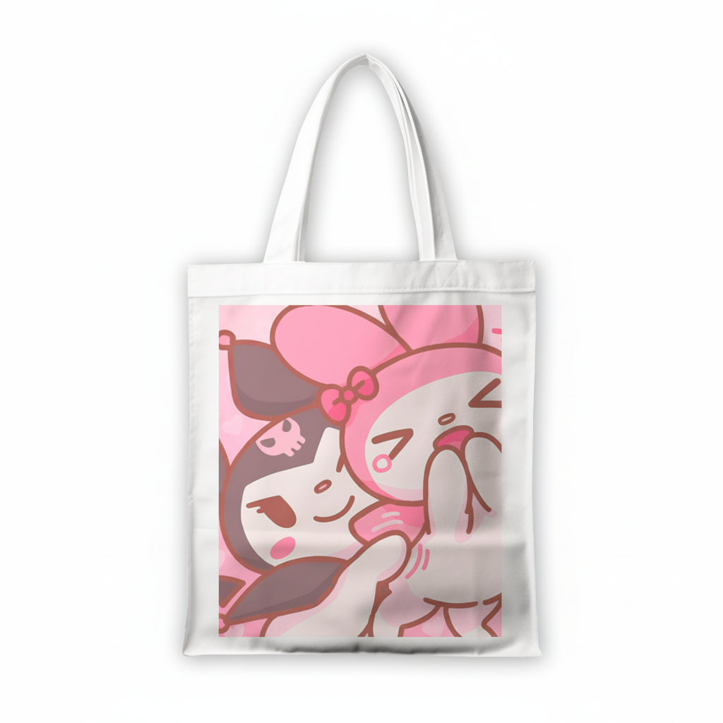 Сумка-шопер Onegai My Melody з льону Білий (29674)