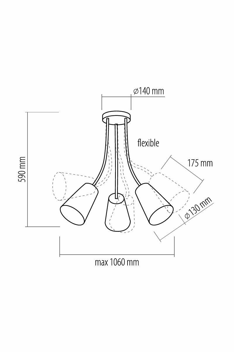 Люстра TK Lighting 2097 Wire White - фото 3