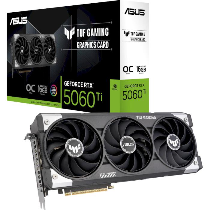Відеокарта Asus NVIDIA GeForce RTX 5060 Ti TUF GAMING OC 16 Гб 28000 MHz Grey (TUF-RTX5060TI-O16G-GAMING) - фото 5 Відеокарта Asus NVIDIA GeForce RTX 5060 Ti TUF GAMING OC 16 Гб 28000 MHz Grey (TUF-RTX5060TI-O16G-GAMING) - фото 5