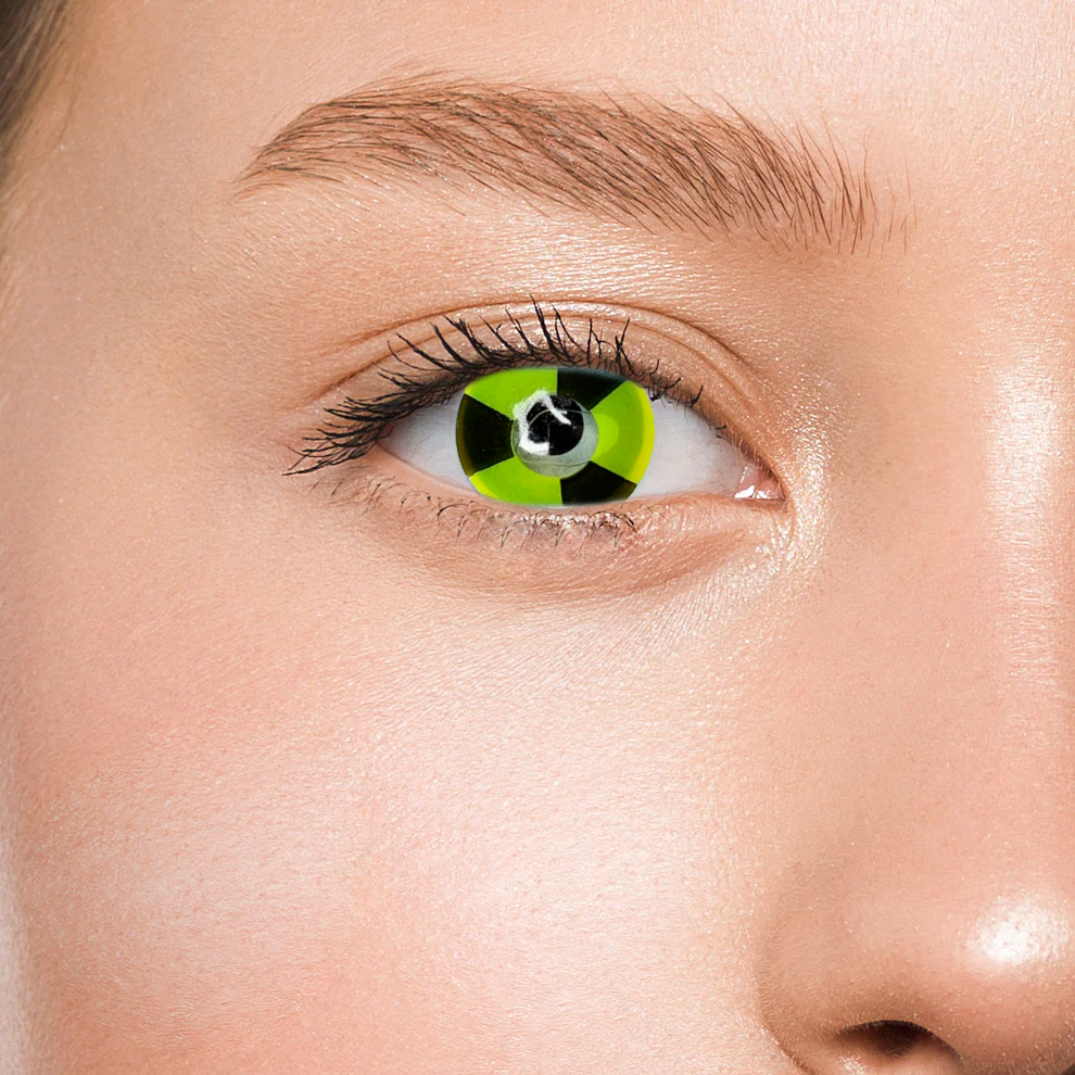 Контактные линзы желтые Elite Lens Радиация +0,00 14,5 мм 2 шт. Желтый (25906762)