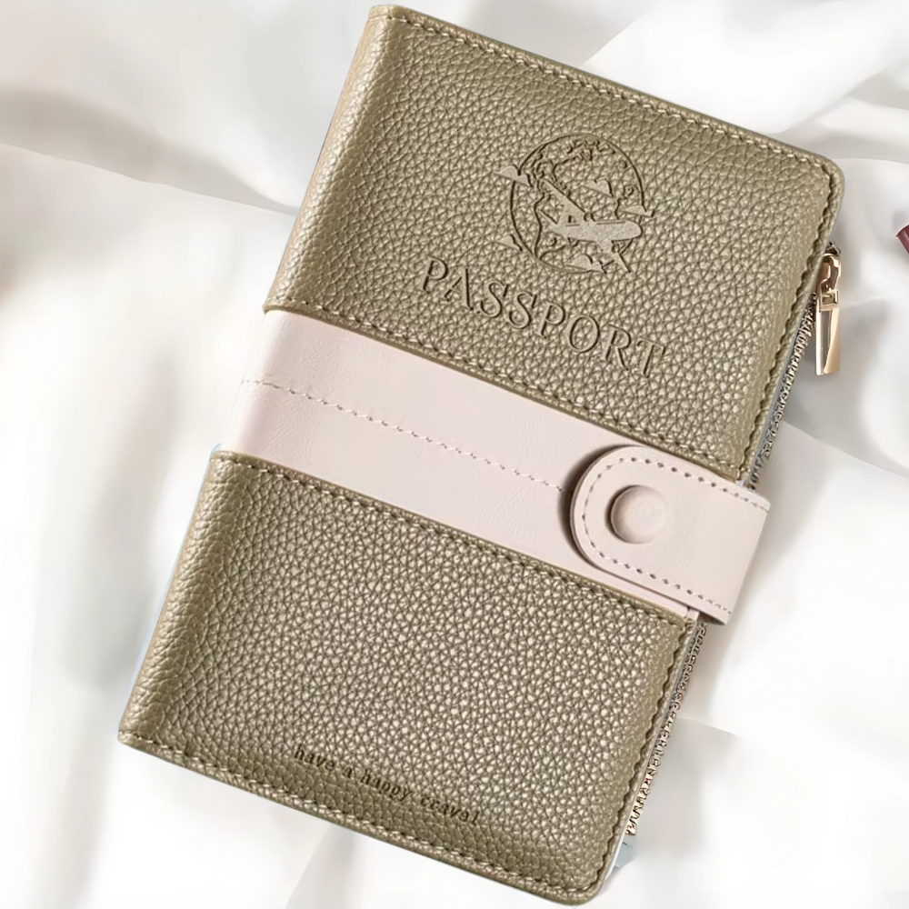 Обложка холдер для паспорта дорожный для удостоверения паспорта банковских карт билетов и документов Хаки