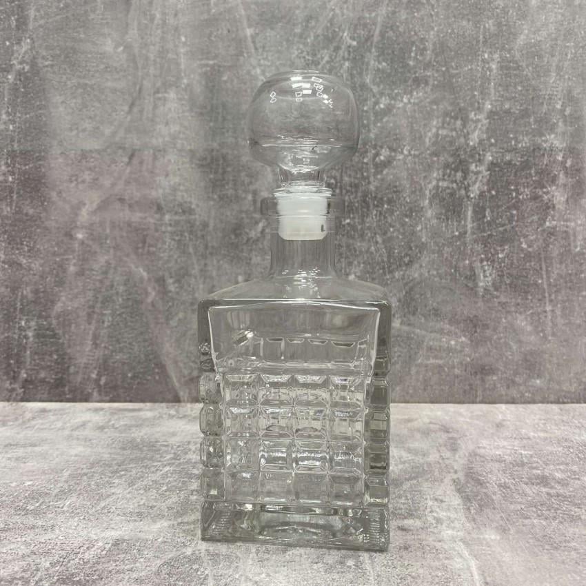 Графин-штоф стеклянный Diamond со стеклянной пробкой 500 мл (9453) - фото 5 Графин-штоф стеклянный Diamond со стеклянной пробкой 500 мл (9453) - фото 5