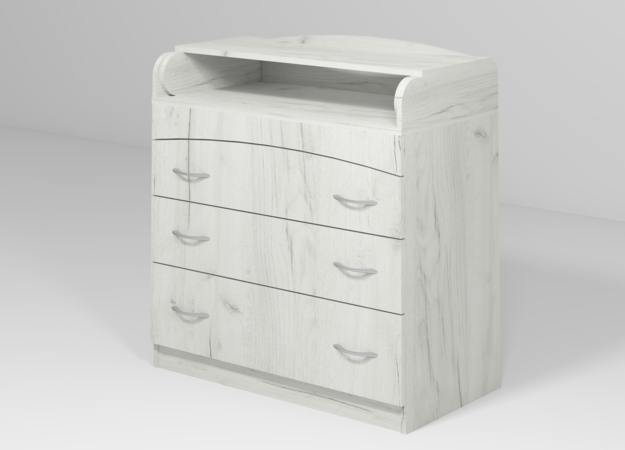 Комод пеленальный 864х465х916 Дуб Крафт Белый (22072)