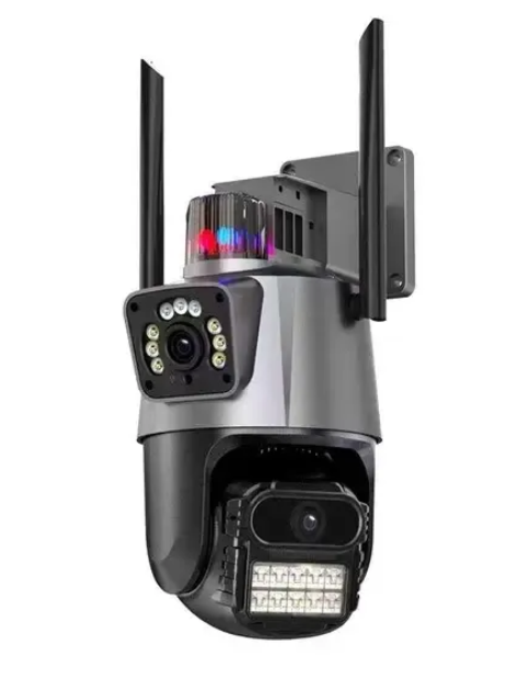 Камера відеоспостереження вулична UKC Wi-Fi з подвійним незалежним об'єктивом 8 Мп (2345606600) Камера відеоспостереження вулична UKC Wi-Fi з подвійним незалежним об'єктивом 8 Мп (2345606600)