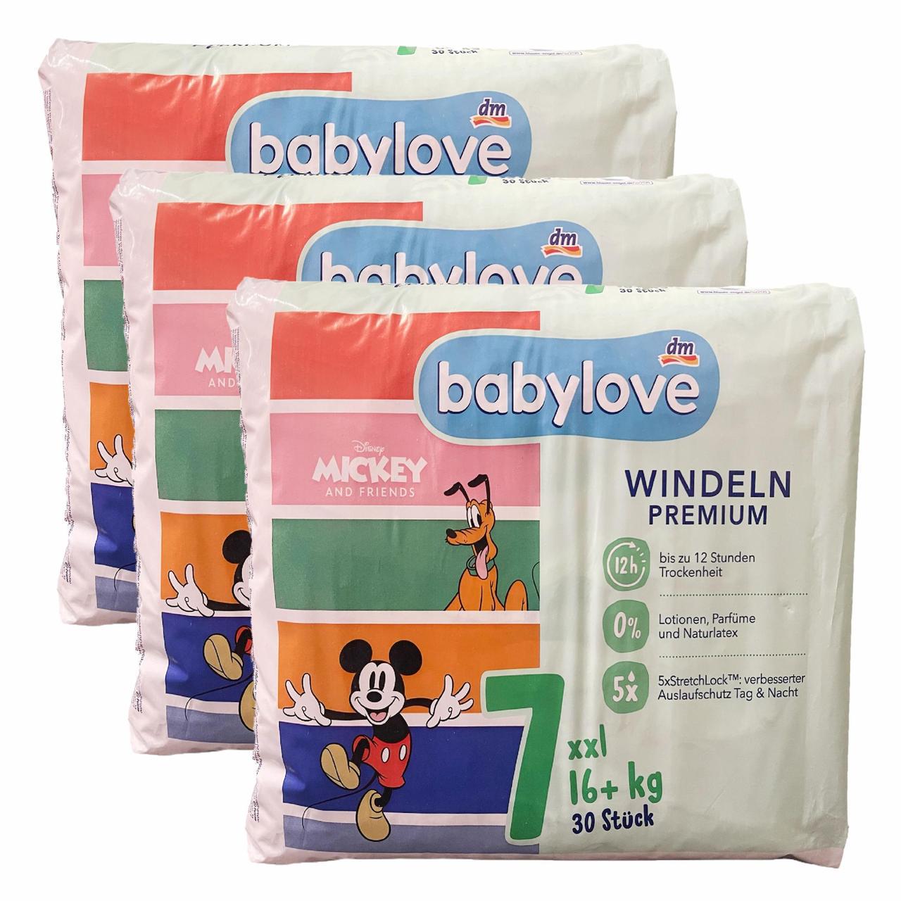 Підгузки Babylove Premium 7 xxl 16+ кг 90 шт. (2490086227)