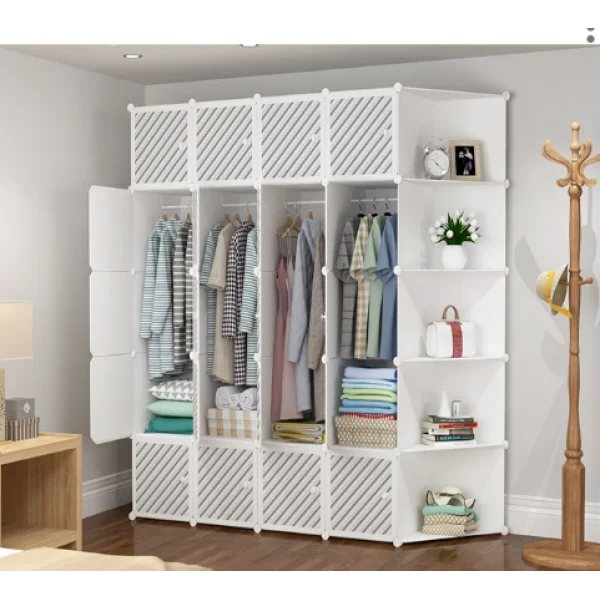 Шафа-купе з жалюзі та антресоллю XL 181,5х35х181,5 см Білий мармур