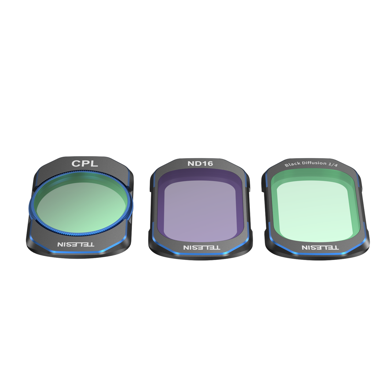 Набор светофильтров Telesin CPL/ND16ч Black Diffusion 1/4 для DJI Osmo Pocket 3 S5-FLT-37-TDJ 3 шт. Набор светофильтров Telesin CPL/ND16ч Black Diffusion 1/4 для DJI Osmo Pocket 3 S5-FLT-37-TDJ 3 шт.