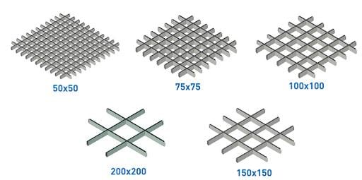 Підвісна стеля Грильято 50х50 RAL 7024 Антрацит (1231267382) - фото 3