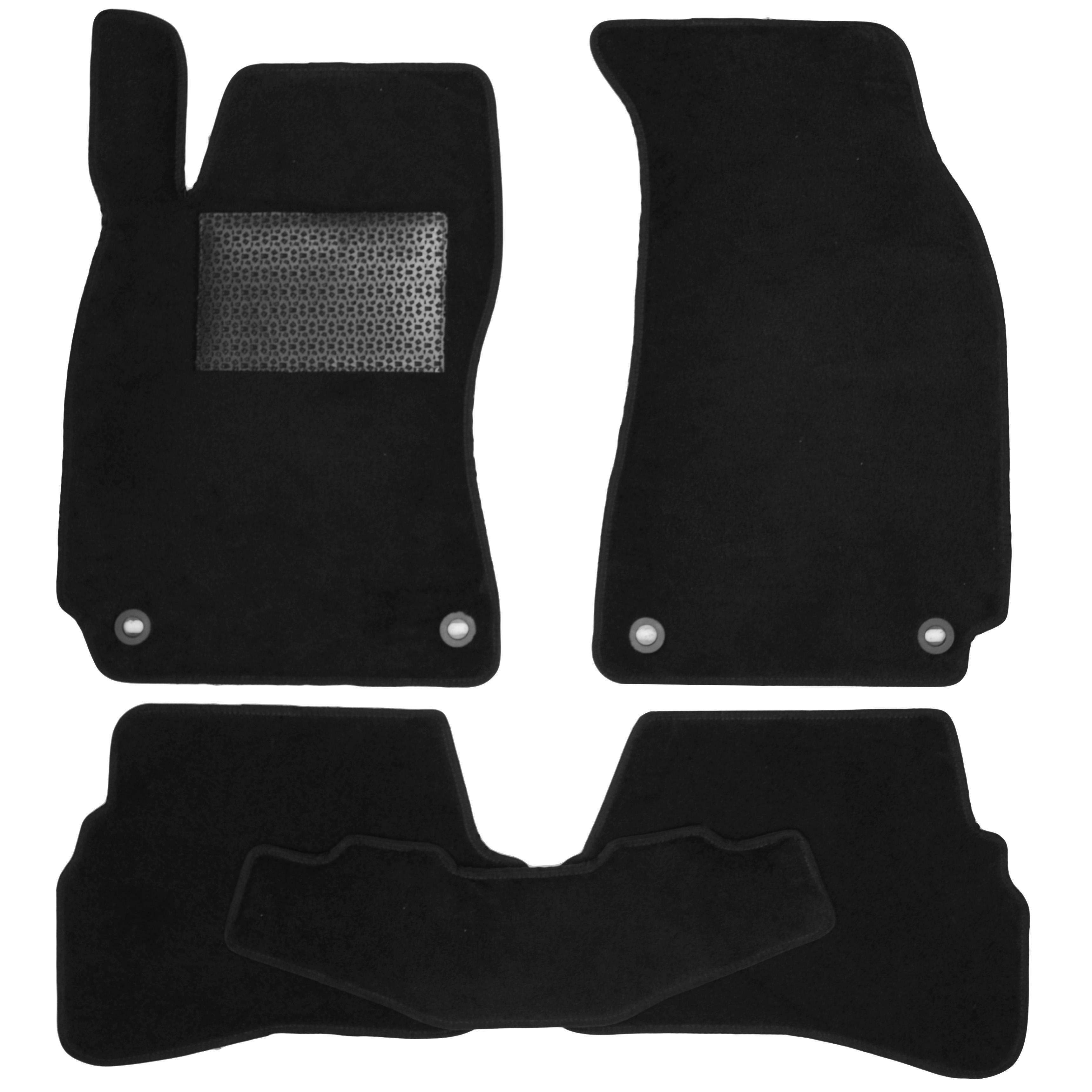 Коврики в салон для Volkswagen Passat B5 '97-05 текстильные Черный (165589)
