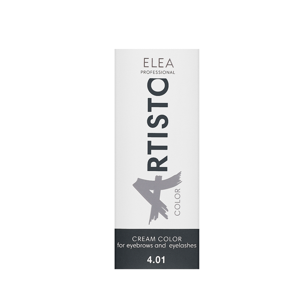 Фарба для брів і вій Elea Professional Artisto Cream Color For Eyebrows And Eyelashes 65 мл Графітовий 4.01 (0001)