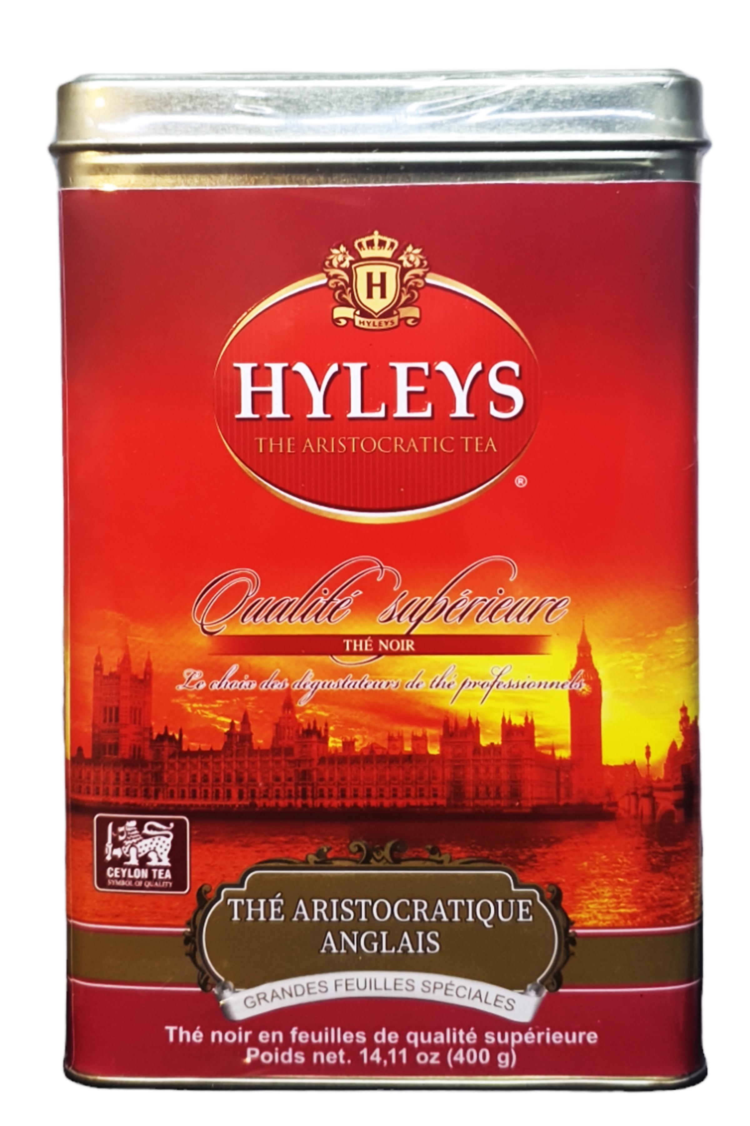 Чай Hyleys Англійський аристократичний чорний крупнолистовий в металевій банці 400 г (54750)