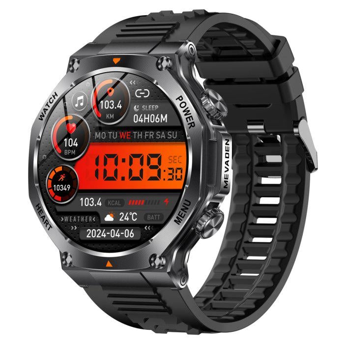 Смарт-часы UWatch Smart Mevaden Ultra Black Rubber с ремешками 2 шт. (2044)