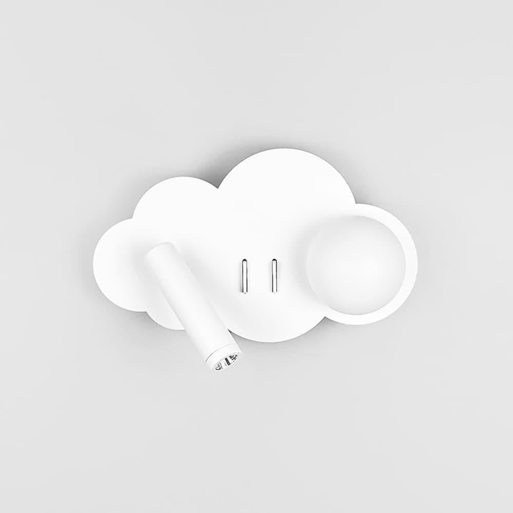 Бра хмаринка LNF-17545/2 WT Left ліва 24х17 см Білий