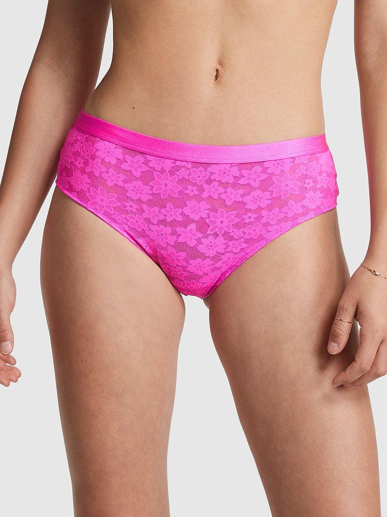 Трусики женские Victoria's Secret Everywhere Lace S Розовый (2094767010)