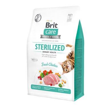 Сухой корм Brit Care Cat GF Sterilized Urinary Health для стерелизованных кошек для поддержания мочевыделительной системы 400 г Курица
