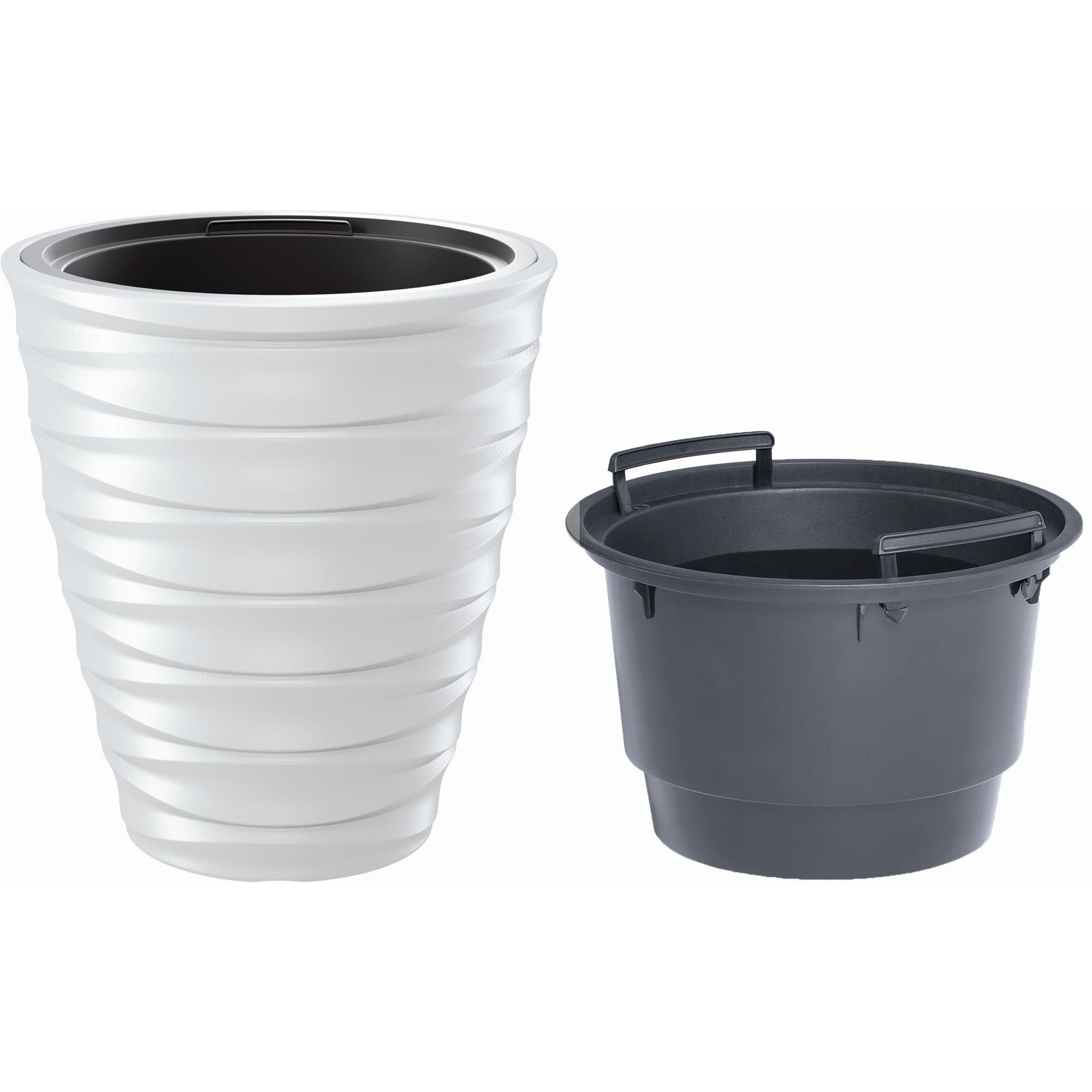 Горшок для цветов Prosperplast FREZE 30х32 см с вкладышем Белый (61383-449)