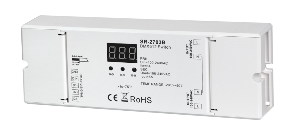 Декодер SR-2703B-1CH Switch DMX (17779) Декодер SR-2703B-1CH Switch DMX (17779)