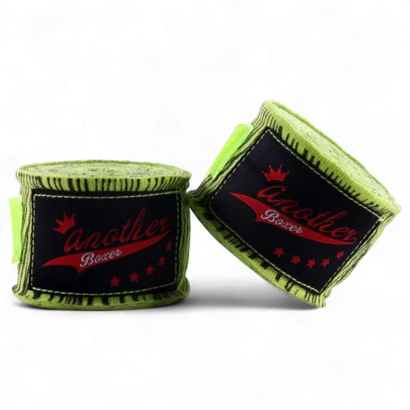 Бинты боксерские Another Boxer с принтом Зебра 3 м Зеленый