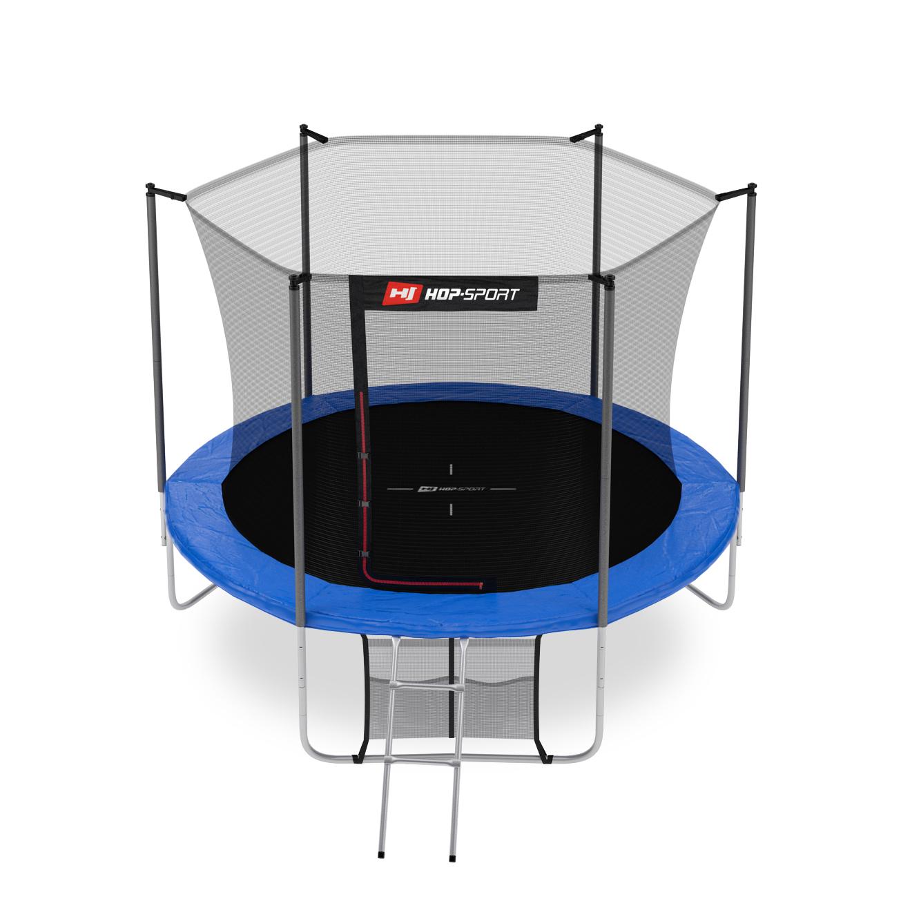 Батут Hop-Sport 10ft (305 см) з внутрішньою сіткою Синій - фото 12