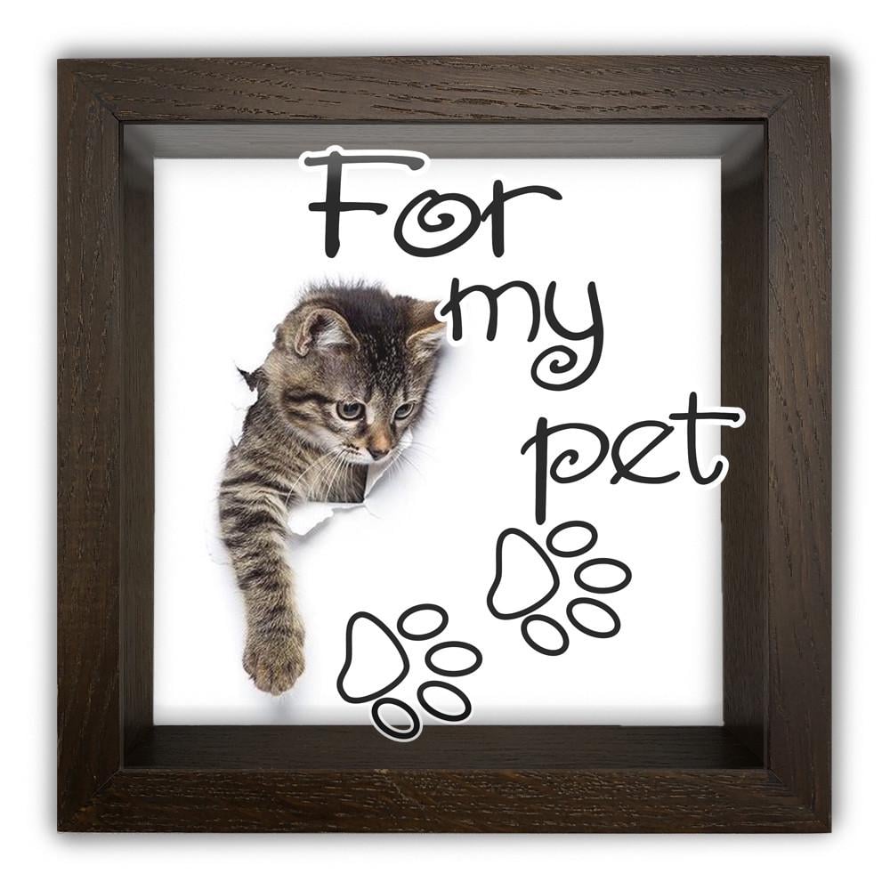 Копилка For my pet деревянная 20x20x6,5 см Коричневый (хркп0001ка)