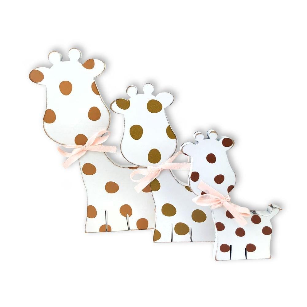 Статуетка різдвяна Сім'я жираф персиковий бантик (хррдс0003у) Статуетка різдвяна Сім'я жираф персиковий бантик (хррдс0003у)