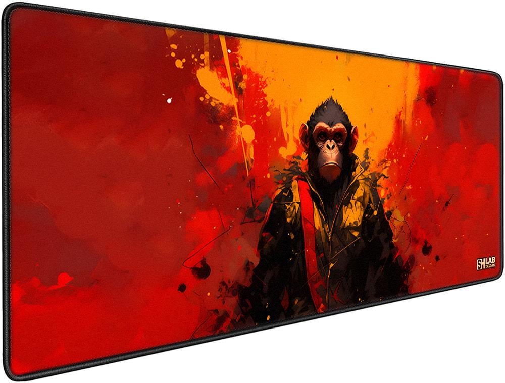 Килимок для мишки SHLab Monkey Red/Orange SHM-399 70х30 см (35880)