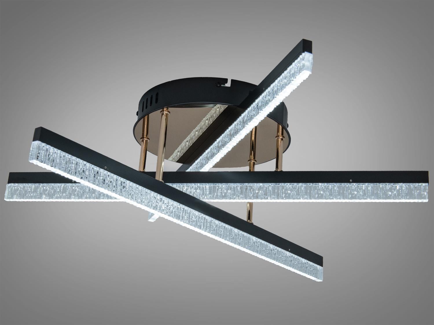 Люстра стельова Diasha LED 48Вт Чорний (SX1007/3BK)