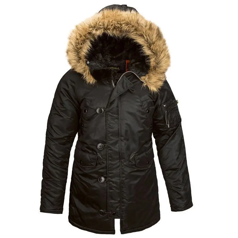 Куртка аляска Alpha Industries N-3B W Parka XS Black (WJN44502C1BLXS) - фото 1