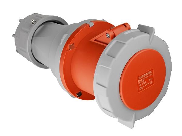 Силовая розетка АСКО-УКРЕМ UCombi 3P+PE 125А 415 В переносная полиамид IP67 Красный (A0080010128)