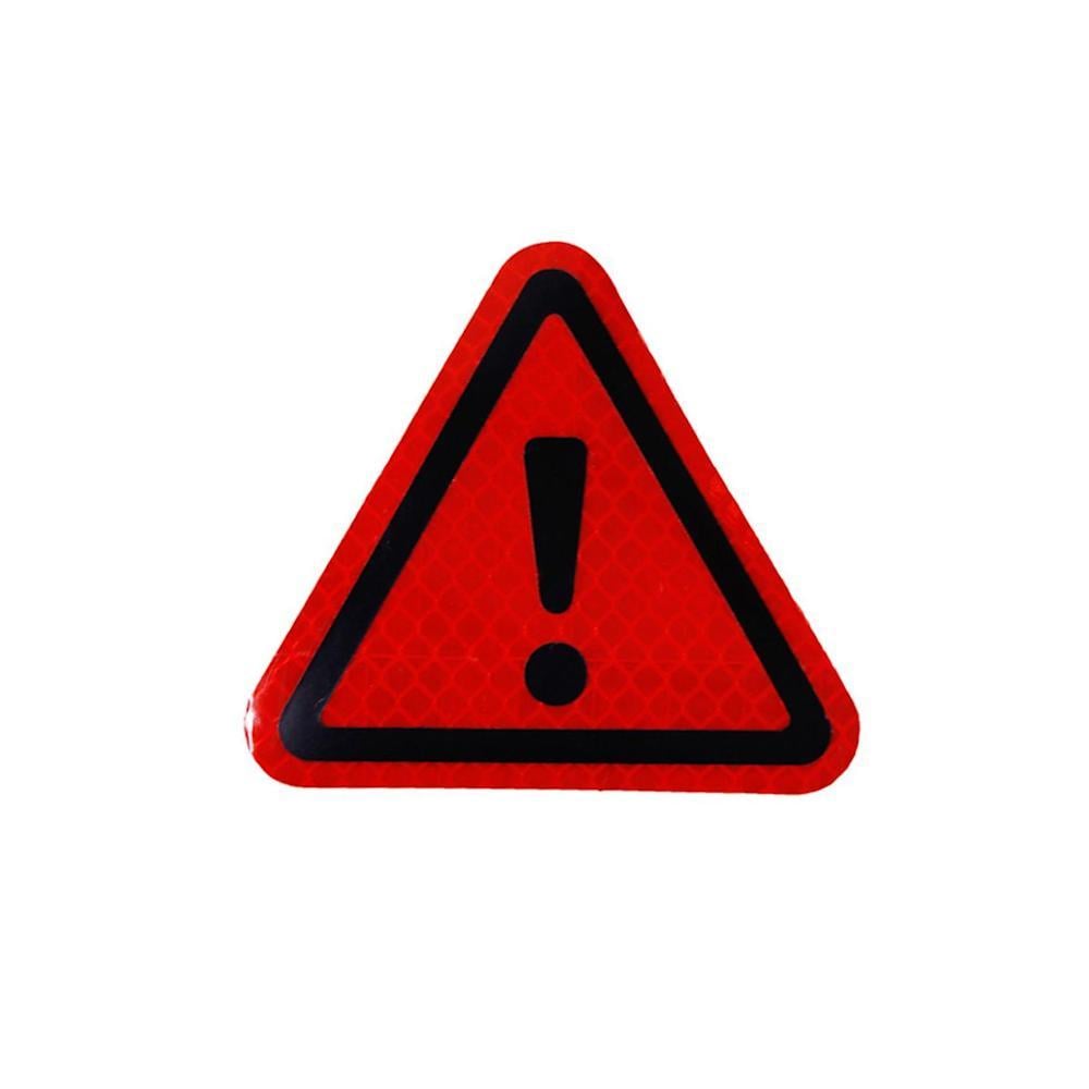 Наклейка світловідбивна трикутник із знаком оклику на автомобіль 1 шт. Червоний (2789190664)