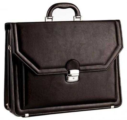 Портфель деловой из искусственной кожи AMO Коричневый (super314_SST01 brown)