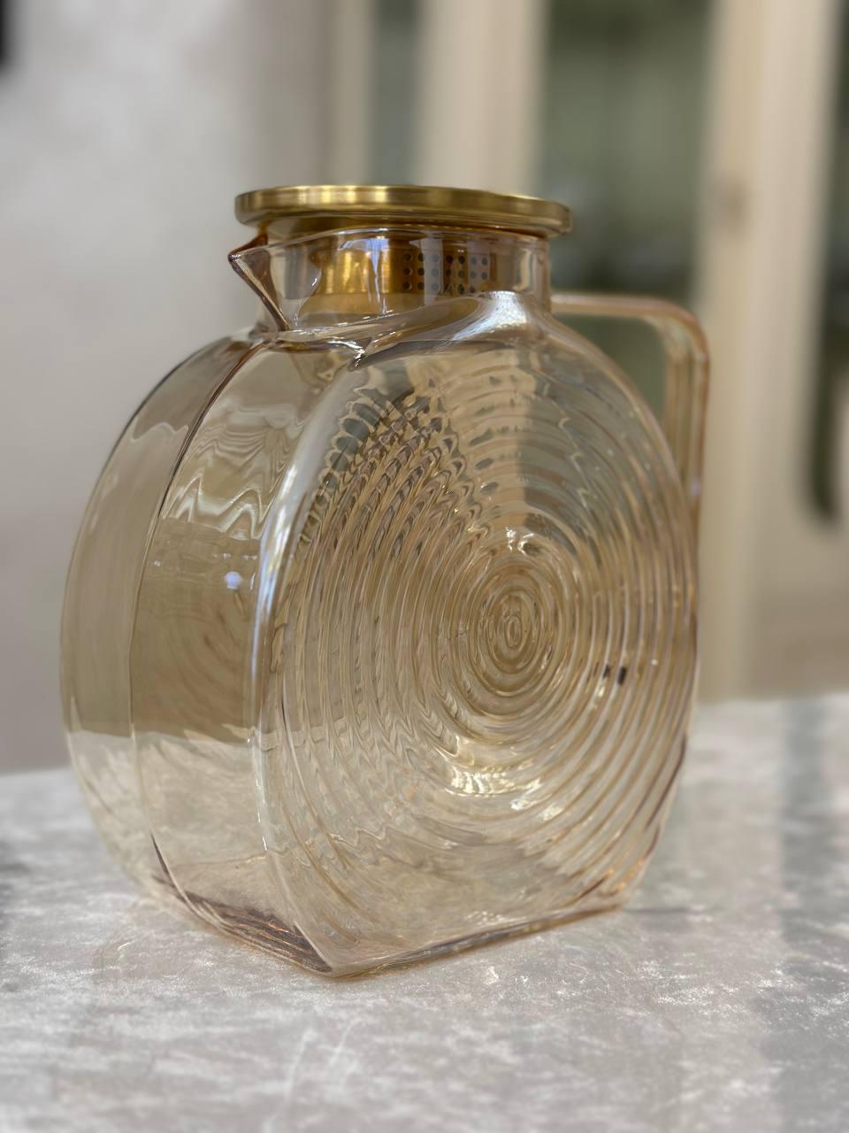 Кувшин для напитков Vittora Ciao VT-5903-1800 стекло 1,8 л Золотистый (VT-5903-1800) - фото 3