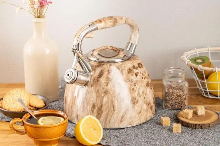 Чайник с свистком для индукционной плиты Edenberg EB-1985 из нержавеющей стали 3 л Светло-коричневый (2530556632) - фото 1 Чайник с свистком для индукционной плиты Edenberg EB-1985 из нержавеющей стали 3 л Светло-коричневый (2530556632) - фото 1