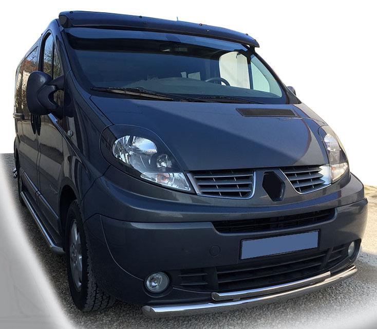 Передняя защита ST014 CAN для Renault Trafic 2001-2015 гг. нержавеющая сталь Хром