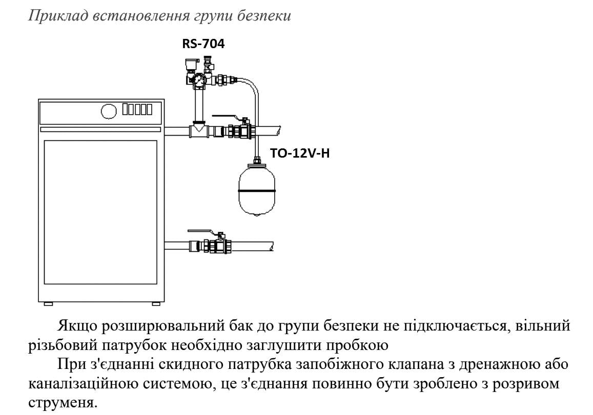 Группа безопасности котла RSk COMPACT CW617 1" (RS-RS-704) - фото 7