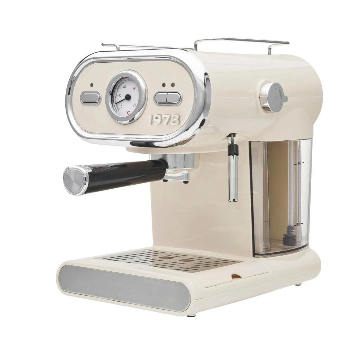 Кофемашина эспрессо Silver Crest SEMC 1100 A1 Retro 1973 рожковая для молотого кофе Cream (15b58ecd)