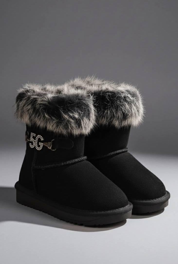 Угги детские Hengji 1936 натуральная замша и мех р. 29 Черный (30704881) Угги детские Hengji 1936 натуральная замша и мех р. 29 Черный (30704881)