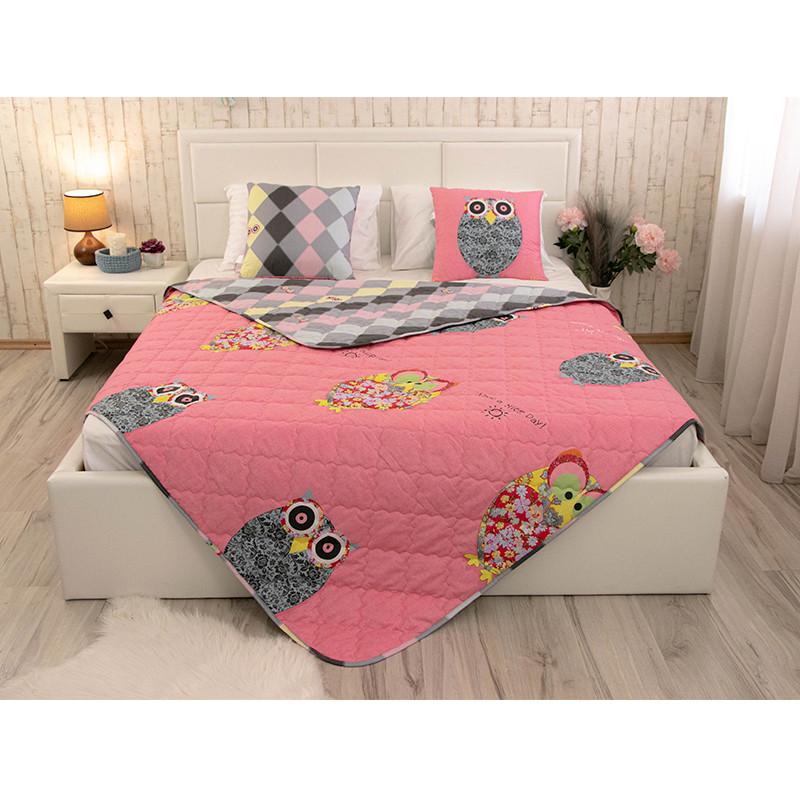 Одеяло Руно Owl шерстяное сатин 200x220 см 160 гр/м2 (26841) - фото 2